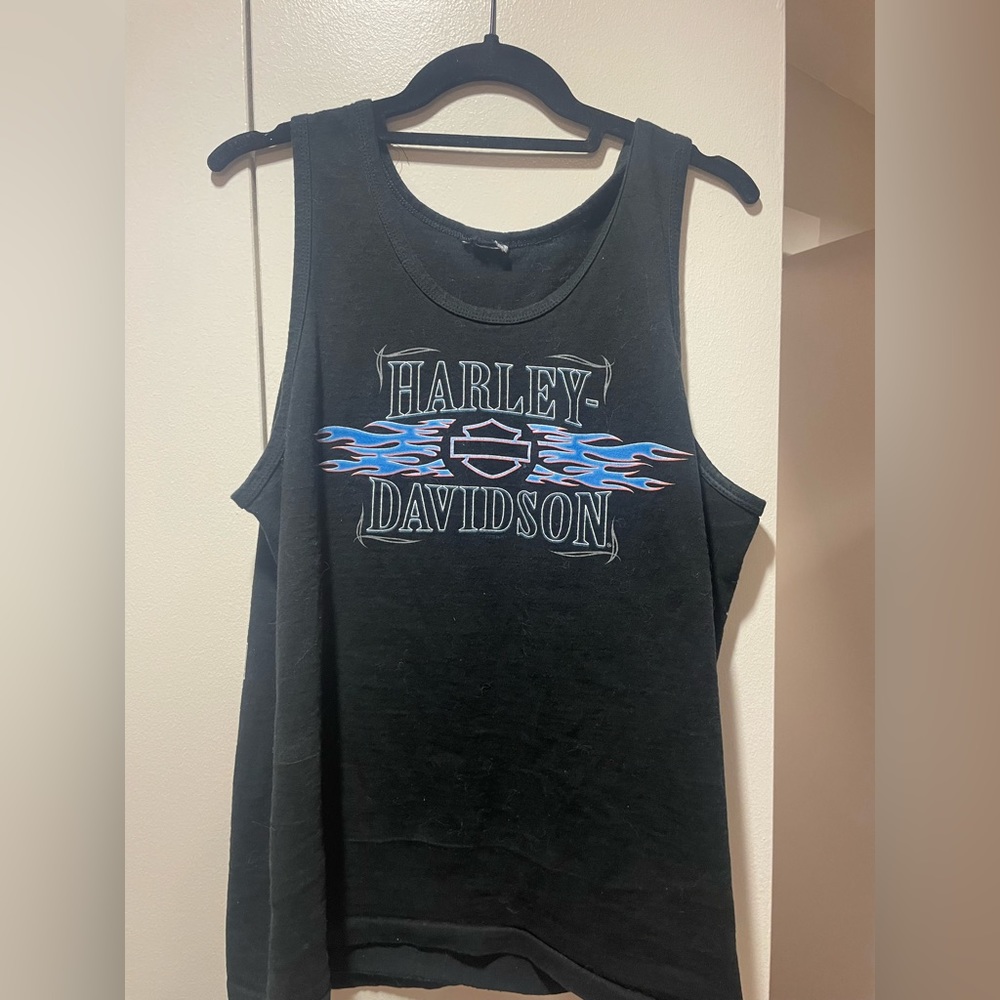 Authentic thrifted Harley Davidson Tank